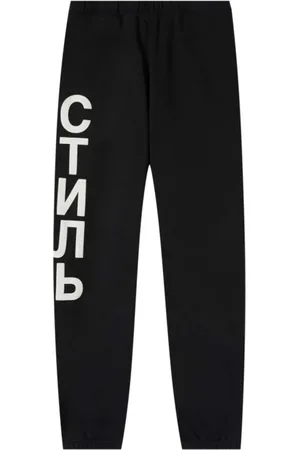 Heron Preston Bukser, Herre, Sort, M, Bomuld, Ctnmb Logo Joggers Sweatpants Sort Bomuld