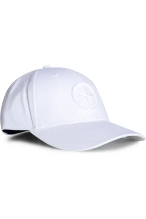 Stone Island Tilbehør, unisex, Hvid, ONE SIZE, Hvid Klassisk Hat
