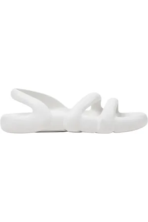 Camper Sko, Dame, Hvid, 37 EU, Uld, Hvide Kobarah Flat Sandaler