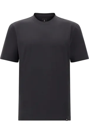 Boggi Milano Top, Herre, Sort, XL, Bomuld, T-shirt i strækbar Supima-bomuld