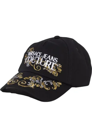 VERSACE Tilbehør, Herre, Sort, ONE SIZE, Bomuld, Broderet Baseball Cap