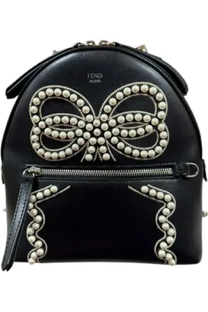 Fendi Pre-owned, Dame, Hvid, ONE SIZE, Tyl, Pre-owned Laeder fendi-tasker
