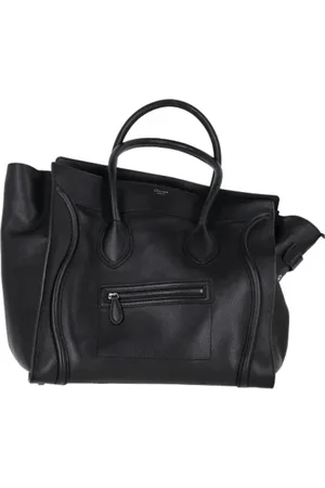 Céline Pre-owned, Dame, Sort, ONE SIZE, Uld, Pre-owned Laeder celine-tasker