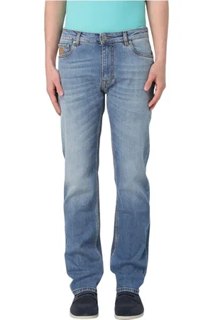 Etro Jeans, Herre, Blå, W31, Denim, Premium Denim Straight Leg Jeans