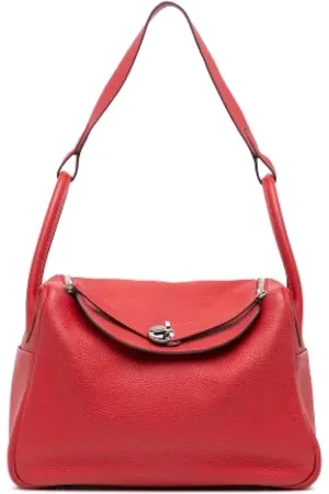 Hermès Pre-owned, Dame, Rød, ONE SIZE, Uld, Pre-owned Laeder skuldertasker
