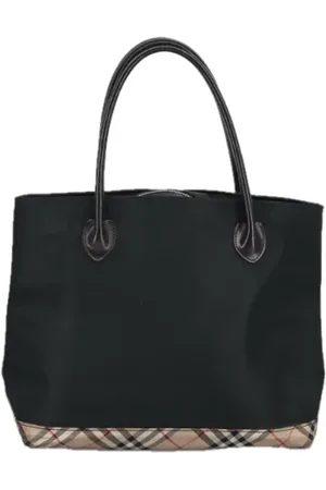 Burberry Pre-owned, Dame, Sort, ONE SIZE, Uld, Pre-owned Laeder burberry-tasker