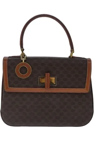 Céline Pre-owned, Dame, Brun, ONE SIZE, Tyl, Pre-owned Canvas celine-tasker