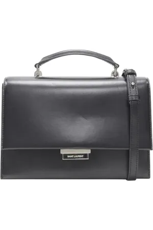 Saint Laurent Pre-owned, Dame, Sort, ONE SIZE, Uld, Pre-owned Laeder hndtasker