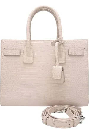 Saint Laurent Pre-owned, Dame, Lyserød, ONE SIZE, Uld, Pre-owned Laeder hndtasker