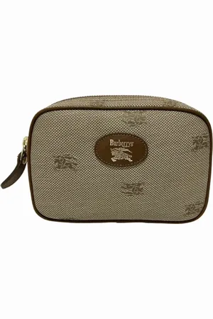 Burberry Pre-owned, unisex, , ONE SIZE, Tyl, Pre-owned Canvas pouches
