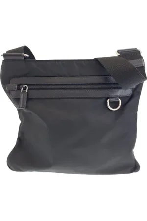 Prada Pre-owned, Herre, Sort, ONE SIZE, Pre-owned Canvas prada-tasker
