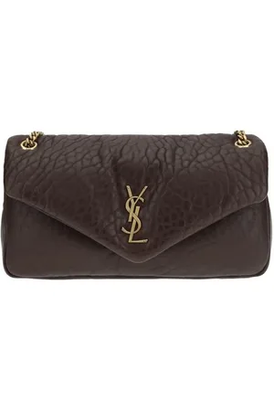 Saint Laurent Taske, Dame, Brun, ONE SIZE, Uld, Calypso Skuldertaske