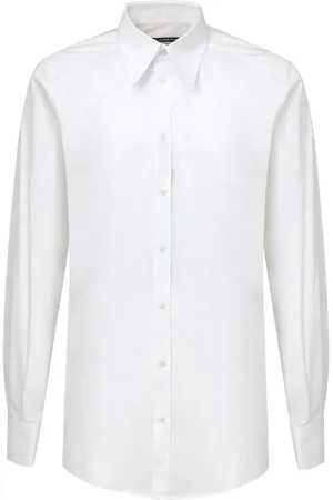 Dolce & Gabbana Skjorte, Herre, Hvid, L, Bomuld, Hvid Bomuldsskjorte