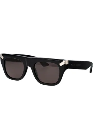 Alexander McQueen Tilbehør, Herre, Sort, 51 MM, Uld, Stilfulde solbriller Am0441S