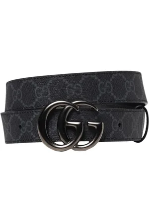 Gucci Tilbehør, Herre, Sort, 85 CM, Læder, Sort bæltespænde til mænd