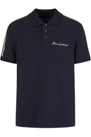 Armani Exchange Top, Herre, Sort, XS, Bomuld, Klassisk Polo Shirt Blå
