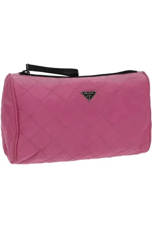 Prada Pre-owned, Dame, Lyserød, ONE SIZE, Nylon, Pre-owned Laeder pouches