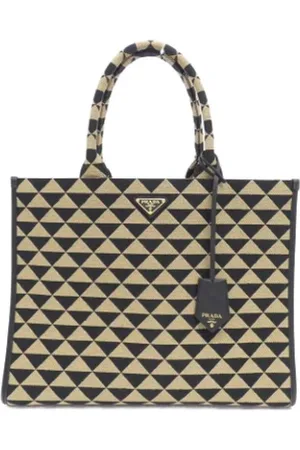 Prada Pre-owned, Dame, Gul, ONE SIZE, Uld, Pre-owned Stof prada-tasker