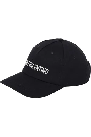 VALENTINO GARAVANI Tilbehør, Herre, Sort, 57 CM, Bomuld, Sort Broderet Logo Baseball Cap