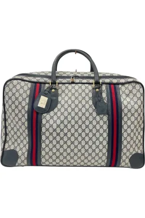 Gucci Pre-owned, Dame, Blå, ONE SIZE, Tyl, Pre-owned Canvas rejsetasker