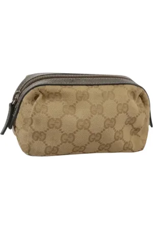 Gucci Pre-owned, Dame, , ONE SIZE, Tyl, Pre-owned Canvas pouches