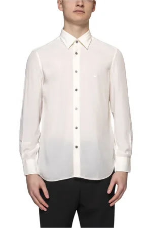 Emporio Armani Skjorte, Herre, Hvid, XL, Snow Herre Skjorte