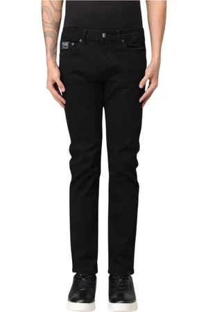 VERSACE Jeans, Herre, Sort, W32, Uld, Sort Slim Fit Stilfulde Herre Jeans