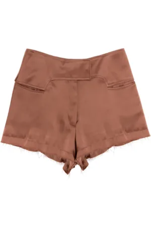 Tom Ford Shorts, Dame, Lyserød, XS, Silkeblandings shorts i antik rosa