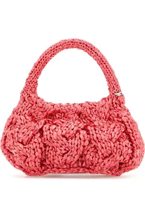 J.W.Anderson Taske, Dame, Lyserød, ONE SIZE, Fuchsia Raffia Cable Håndtaske