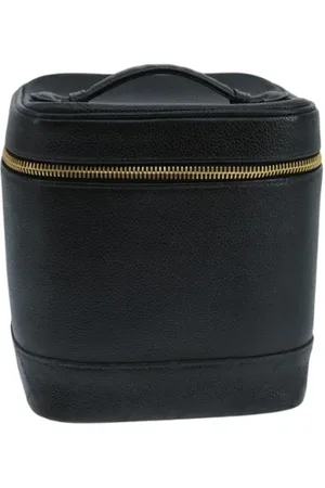 CHANEL Pre-owned, Dame, Sort, ONE SIZE, Uld, Pre-owned Laeder pouches