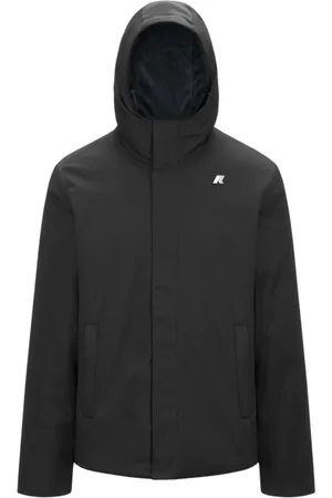 K-Way Frakke, Herre, Sort, 2XL, Uld, Jacko Twill Marmotta Parka Frakke