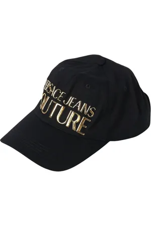 VERSACE Tilbehør, Herre, Sort, ONE SIZE, Uld, Sort Baseball Cap Stilfuldt Tilbehør