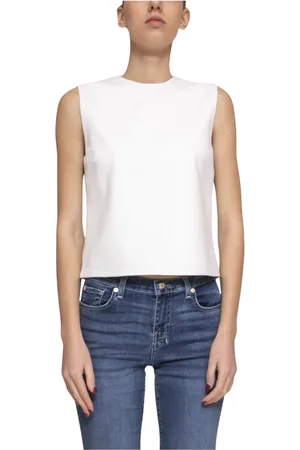 LIVIANA CONTI Top, Dame, Hvid, XS, Kvinders Pumice Vest A08-1