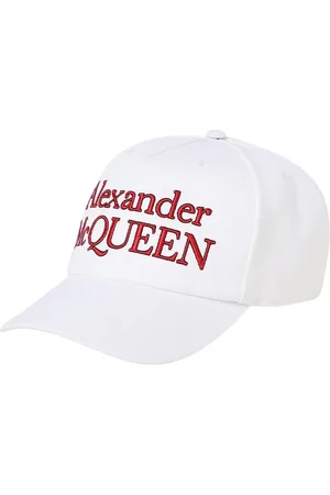 Alexander McQueen Tilbehør, Herre, Hvid, M, Bomuld, Logo Baseball Cap i Hvid