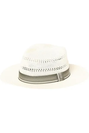 Barbour Tilbehør, Herre, Hvid, L, Uld, Stilfuld hvid Fedora Hat