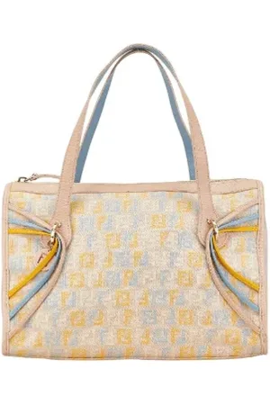 Fendi Pre-owned, Dame, , ONE SIZE, Tyl, Pre-owned Canvas fendi-tasker