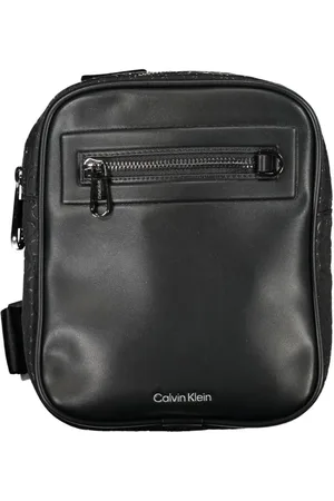 Calvin Klein Taske, Herre, Sort, ONE SIZE, Uld, Urban Skuldertaske med Kontrastdetaljer