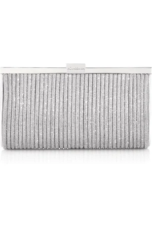 Aquazzura Taske, Dame, Grå, ONE SIZE, Uld, Stilfuld Clutch Taske i Sort