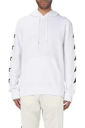 Golden Goose Sweathshirts & Hoodies, Herre, Hvid, L, Bomuld, Stjerneærme hættetrøje