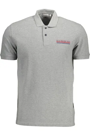 Napapijri Top, Herre, Grå, XL, Grå Polo Shirt Kortærmet Herre