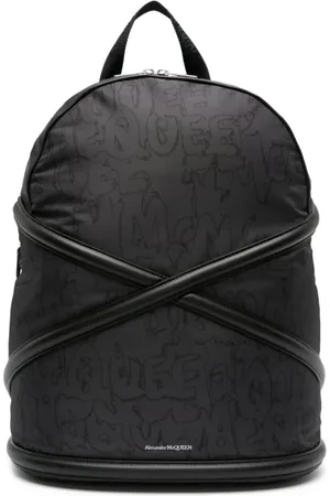 Alexander McQueen Taske, Herre, Sort, ONE SIZE, Sort Harness Rygsæk