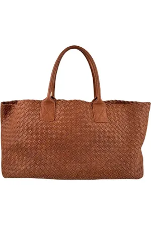 Bottega Veneta Pre-owned, Dame, Brun, ONE SIZE, Tyl, Pre-owned Laeder hndtasker