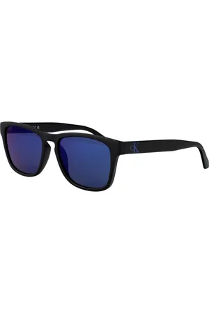 Calvin Klein Tilbehør, Herre, Sort, 55 MM, Uld, Stilfulde solbriller Ckj21623S