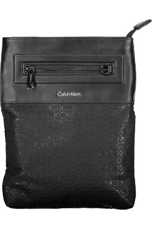 Calvin Klein Taske, Herre, Sort, ONE SIZE, Uld, Elegant Sort Skuldertaske