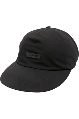FEAR OF GOD Tilbehør, Herre, Sort, S, Nylon, Sort Struktureret Baseballkasket