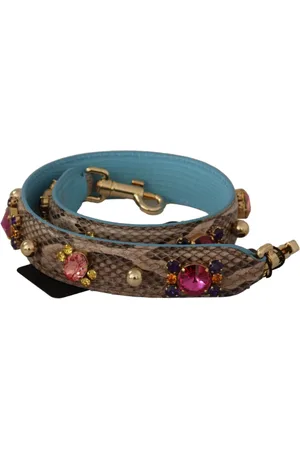 Dolce & Gabbana Taske, Dame, Brun, ONE SIZE, Uld, Brun Læder Skulderrem til Tasker