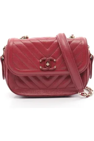 CHANEL Pre-owned, Dame, Rød, ONE SIZE, Uld, Pre-owned Laeder chanel-tasker