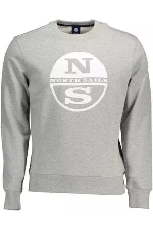 North Sails Sweathshirts & Hoodies, Herre, Grå, 2XL, Bomuld, Forhøjet Komfort Grå Bomuld Pullover