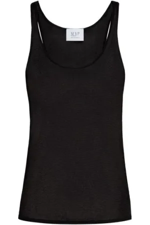 MVP Wardrobe Top, Dame, Sort, S, Vanessa Knit TOP