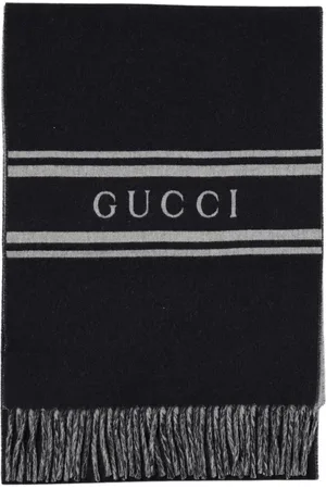 Gucci Tilbehør, Herre, Blå, ONE SIZE, Uld, Luksus Blå Uld Tørklæde